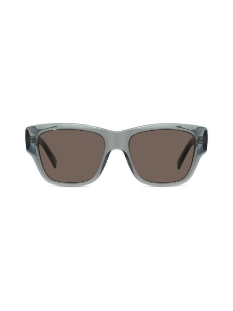 Givenchy Men's City 53MM Geometric Sunglasses - Green Bordeaux