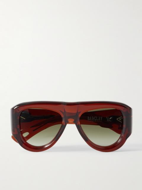 JACQUES MARIE MAGE Barclay Aviator-style Acetate Sunglasses
