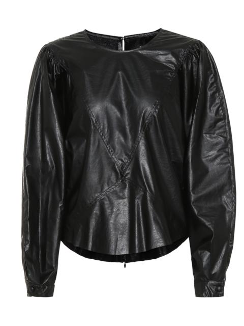Isabel Marant Dobson faux leather top