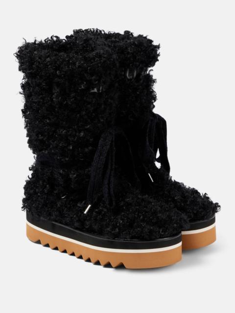 Stella McCartney Elyse faux fur snow boots