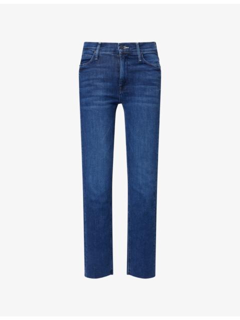 MOTHER The Dazzler Ankle Denim-Blend Jeans