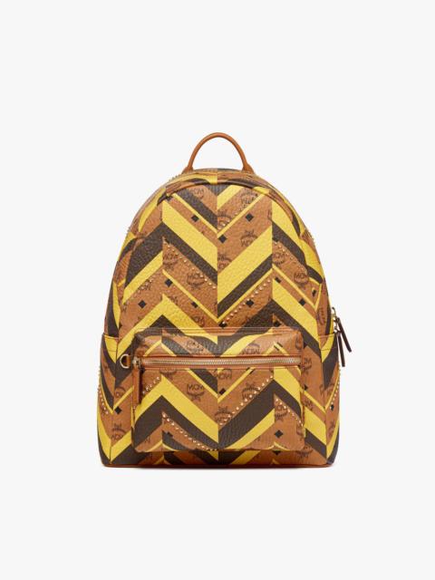 MCM Studded Stark Backpack in Mega Herringbone Visetos