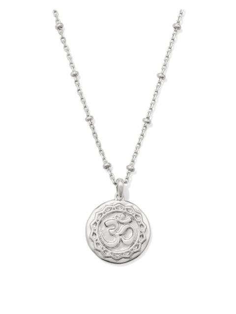 KENDRA SCOTT Om Coin Silver Short Pendant Necklace