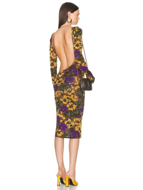 SAINT LAURENT Floral Dress