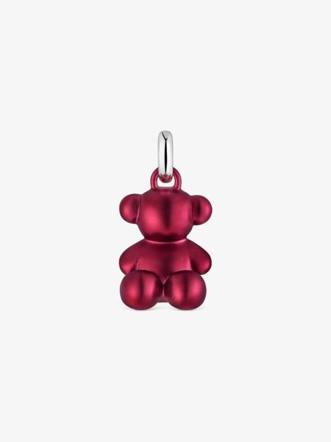 TOUS Medium red-colored steel bear Pendant Bold Bear