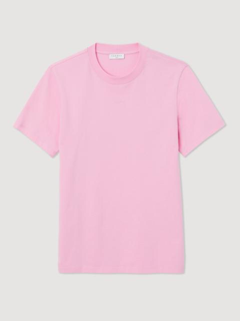 Sandro T-shirt with logo embroidery