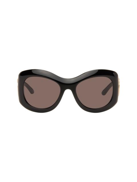 GUCCI Black Round Frame Sunglasses