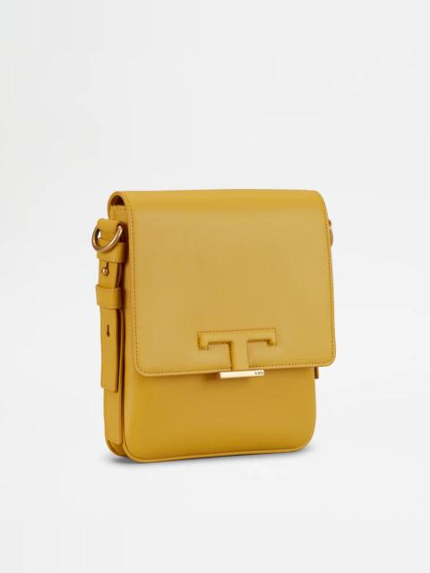 Tod's TIMELESS CROSSBODY IN LEATHER MINI - YELLOW