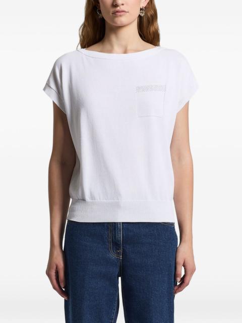 PESERICO pocket knitted T-shirt