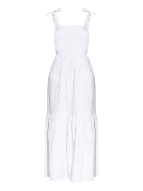 MELISSA ODABASH poplin midi dress