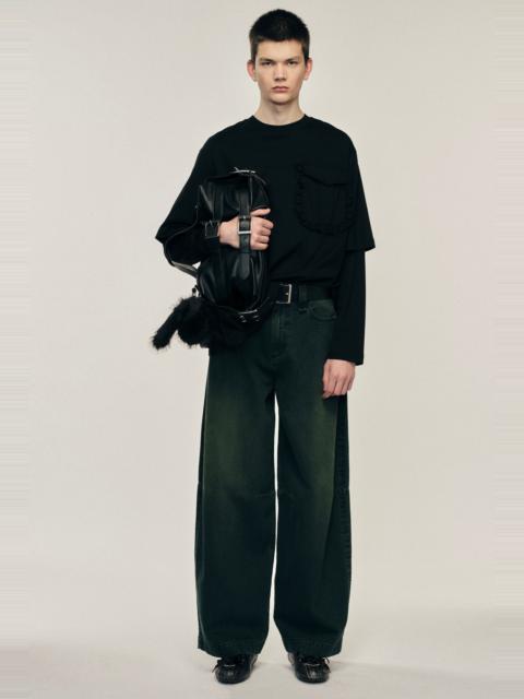Simone Rocha Wide Leg Puddle Jeans