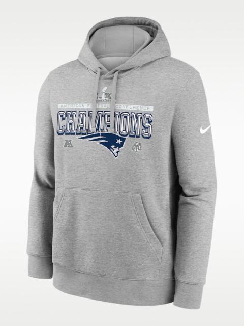 Nike New England Patriots 2026 AFC Champions Trophy Collection Men's Nike NFL Pullover Hoodie