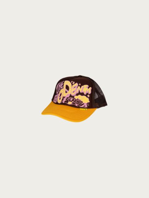 Kapital TH.D.D.Track Cap - Brown/Yellow