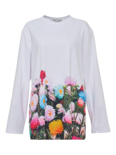 Comme des Garçons Comme des Garçons long-sleeved floral-print jersey