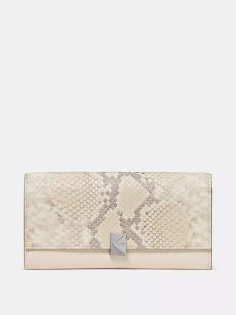 kate spade Deco Snake Embossed Large Flap Wallet