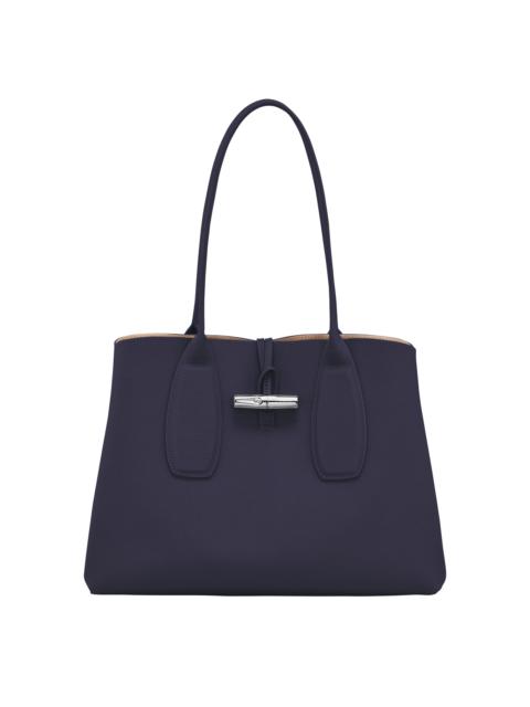 Longchamp Roseau L Tote bag Bilberry - Leather
