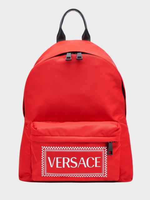 VERSACE 90s Vintage Logo Backpack