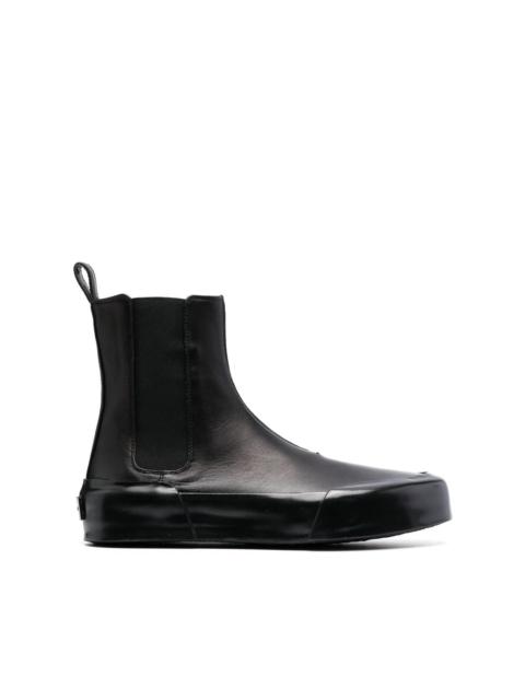 Jil Sander panelled leather ankle boots