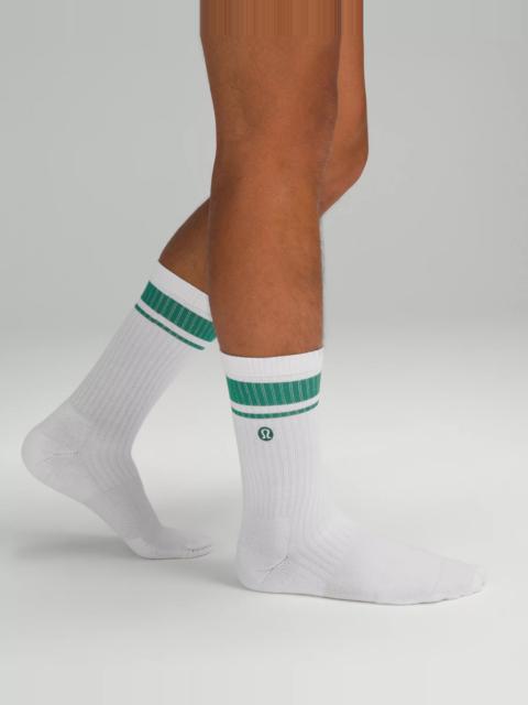 Men's Daily Stride Ribbed Comfort Crew Socks