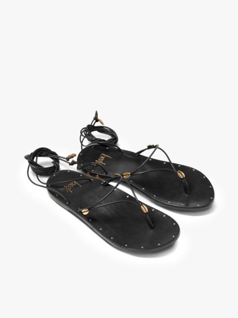 beek Koha Leather Ankle Wrap Sandal
