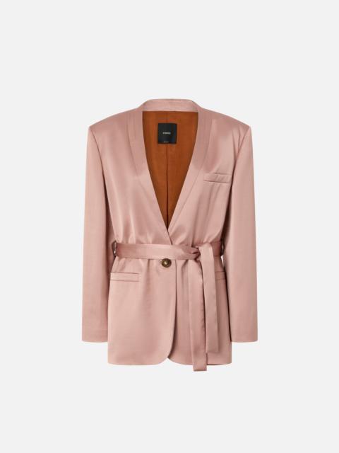 PINKO SATIN FORMAL BLAZER WITH BELT