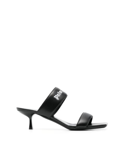 Palm Angels 45mm logo band leather mules