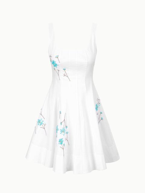 STAUD STAUD MINI WELLS DRESS DANDELION WHITE