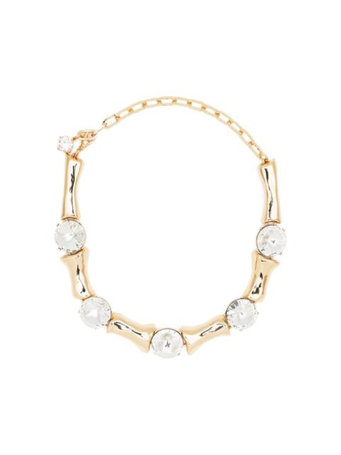 AREA Bone Choker crystal-embellished necklace