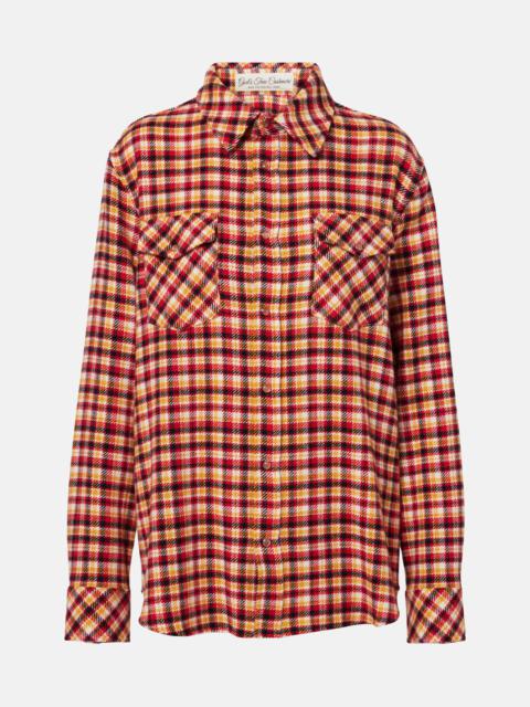 God’s True Cashmere Time plaid cashmere shirt