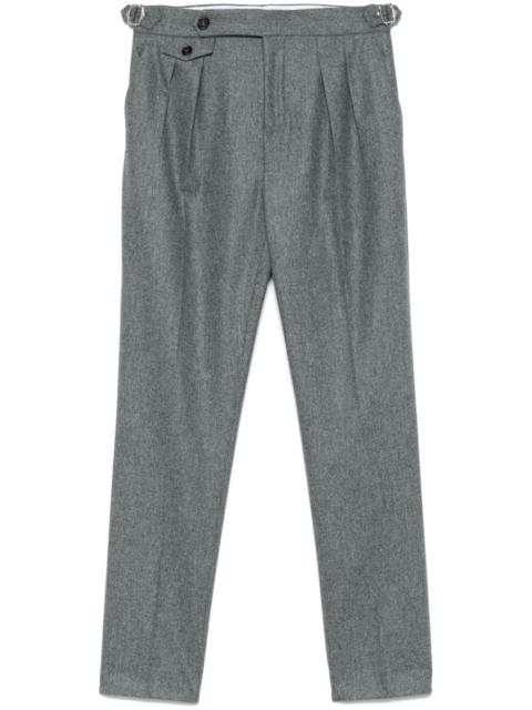 Brunello Cucinelli flannel double-pleat trousers