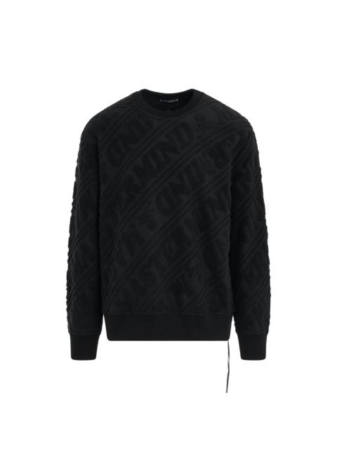 mastermind JAPAN Pile Jacquard Sweatshirt in Black