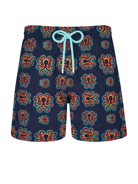 Men Swim Trunks Embroidered Poulpes Neon - Limited Edition