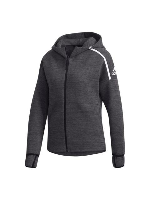 adidas (WMNS) adidas Z.N.E. Storm Jacket 'Black Grey White' DY5773