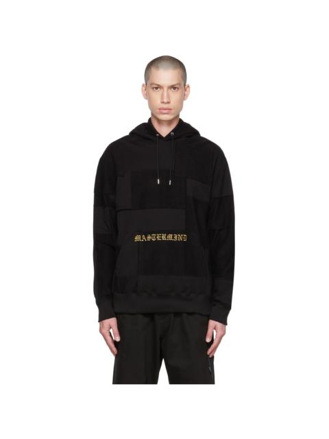 mastermind JAPAN Black Patchwork Hoodie