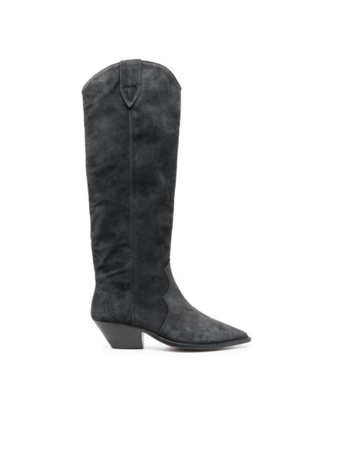 Isabel Marant Denvee 50mm suede knee-high boots