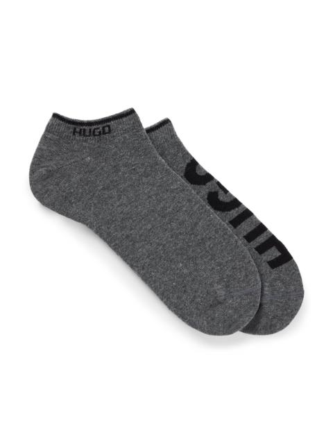 HUGO TWO-PACK OF ANKLE SOCKS WITH LOGOS