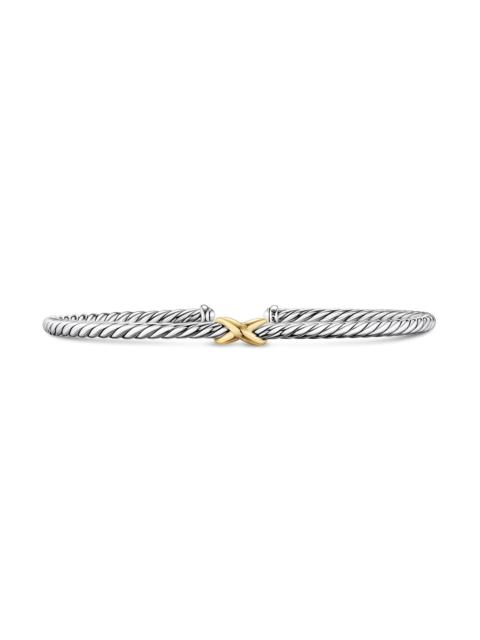 DAVID YURMAN Women's Micro Cable Flex x Bracelet in Sterling Silver - Silver