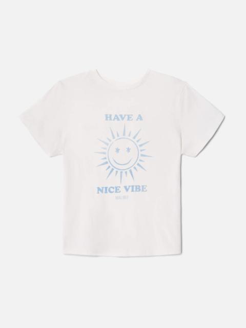 RE/DONE Classic "Nice Vibes" Tee - Vintage White
