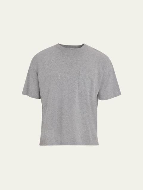 FRAME Men's Jersey Relaxed-Fit Crewneck Pocket T-Shirt