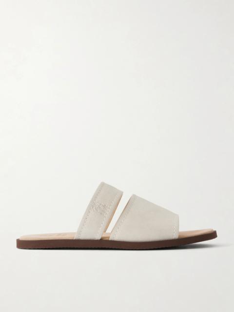 Brunello Cucinelli Suede Sandals