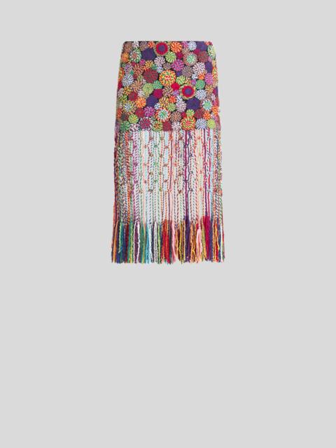 Etro CROCHETED KNIT SKIRT