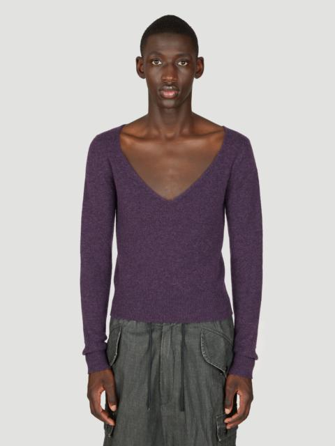 Dries Van Noten Wool V Neck Sweater