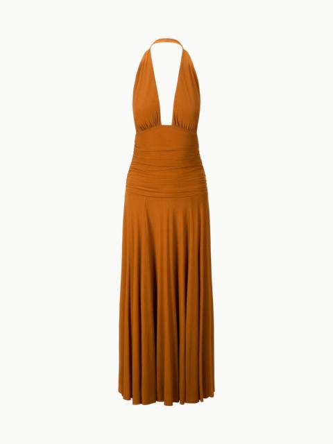STAUD STAUD ALESSANDRA DRESS COCOA BUTTER
