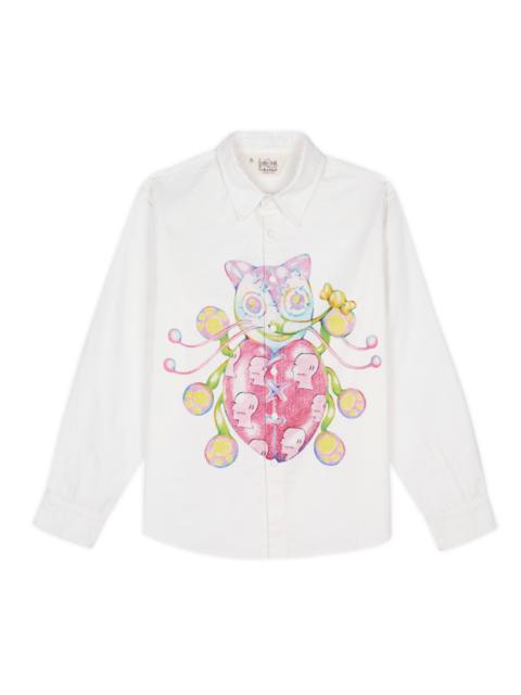 BRAIN DEAD Gaspar Heart Button Up Oxford - White