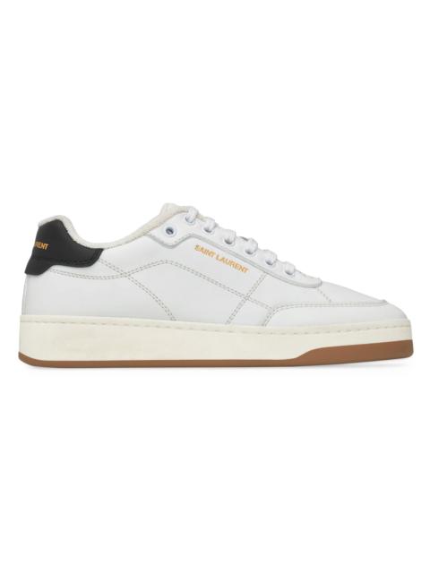 SAINT LAURENT Women's SL/61 Sneakers in Smooth Leather - White And Honey