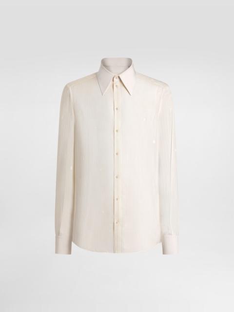 Dolce & Gabbana Gold shirt in silk jacquard