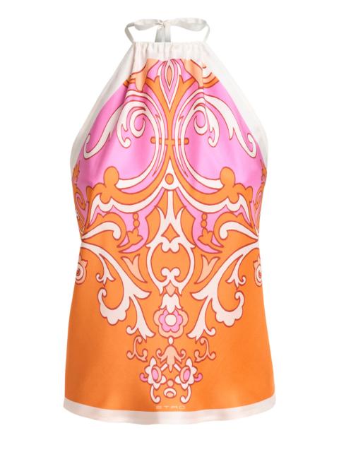 Etro Ornamental Print Halter Top