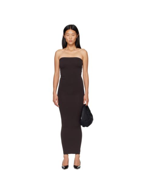 Wolford Brown Fatal Midi Dress