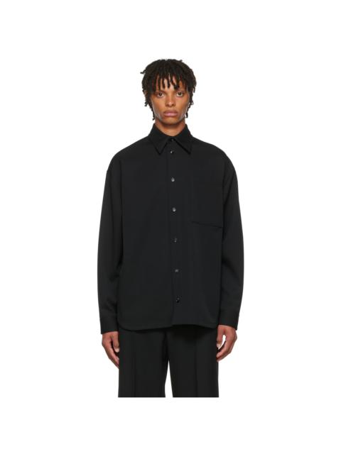 Black Wool Shirt