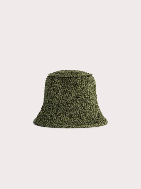 BY FAR Robbie Military Green Chenille